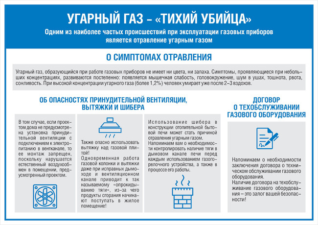 Правила безопасности при обращении с газом