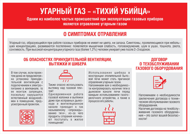 Правила безопасности при обращении с газом